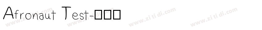 Afronaut Test字体转换